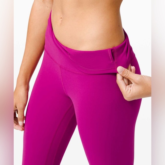 Lululemon Align Crop *21"~ Deep Fuschia ~ size 4 - Picture 5 of 12